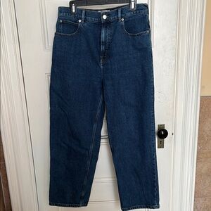 Everlane Women’s Way High Straight Leg Jeans in Deep Blue